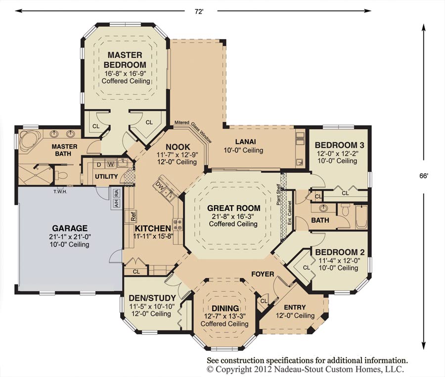 Madison Floor Plan Nadeau Stout Custom Homes Ocala FL